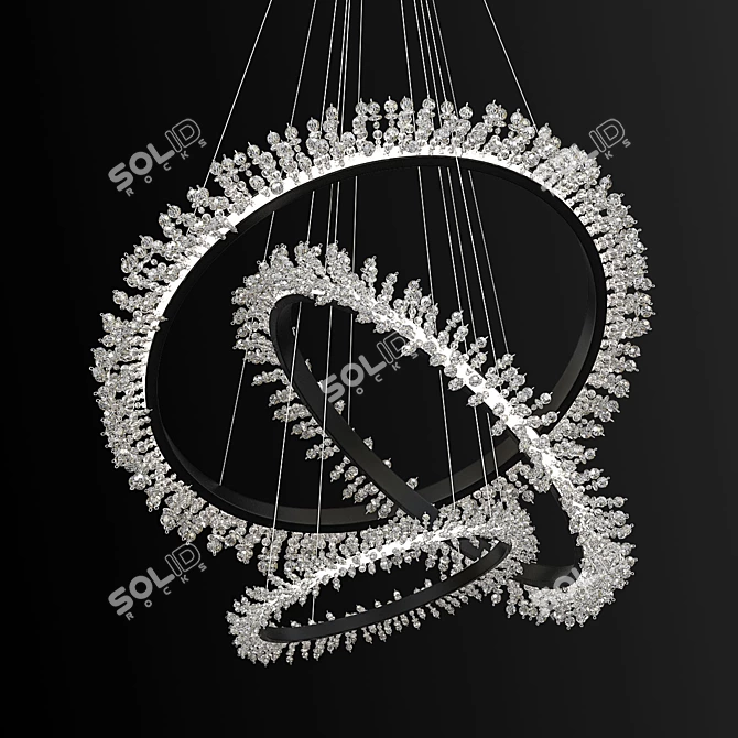 Elegant LED Pendant Light 3D model image 1