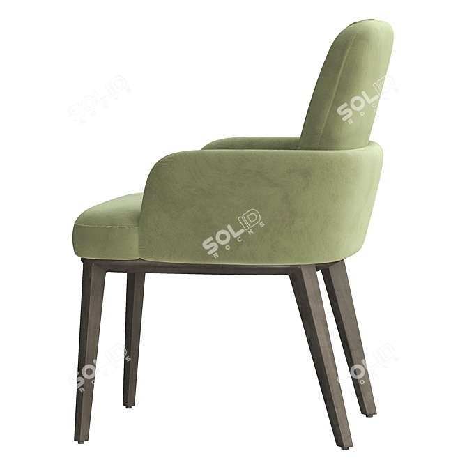 Sleek Belinda Armchair: Modern Italian Design 3D model image 2