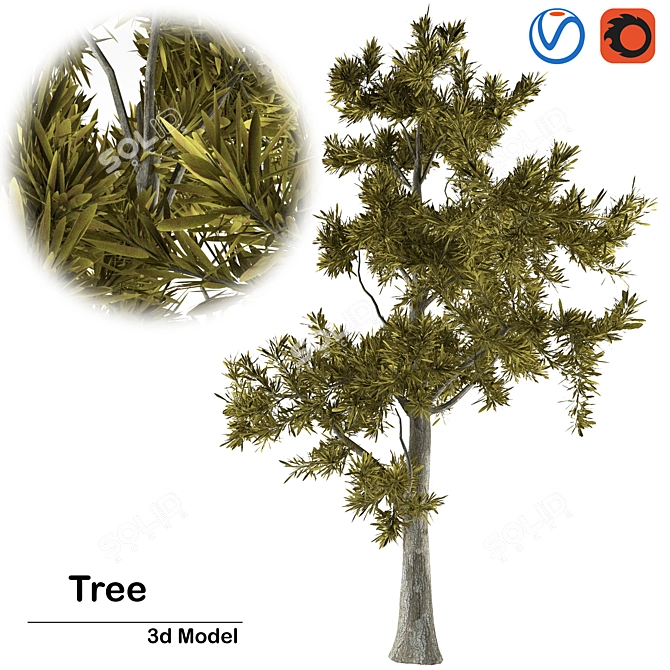 High-Quality 3D Tree Collection 3D model image 2