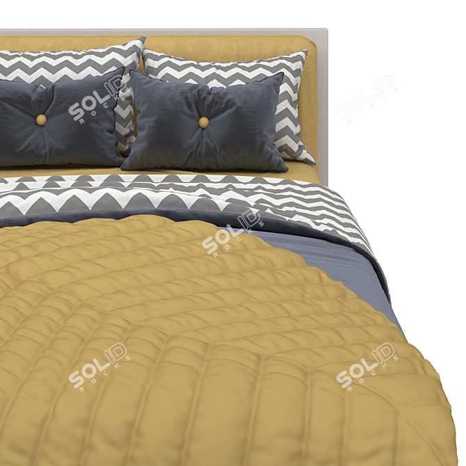 Colorful Archive Bed 3D model image 3