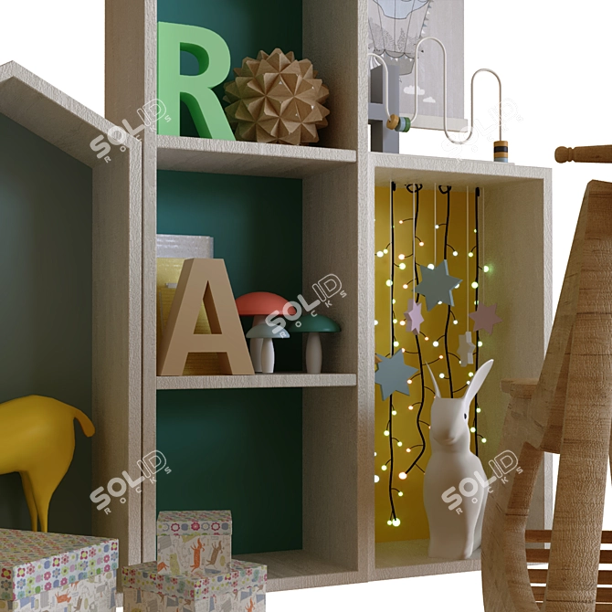 Whimsical Kids Decor Set 3D model image 4