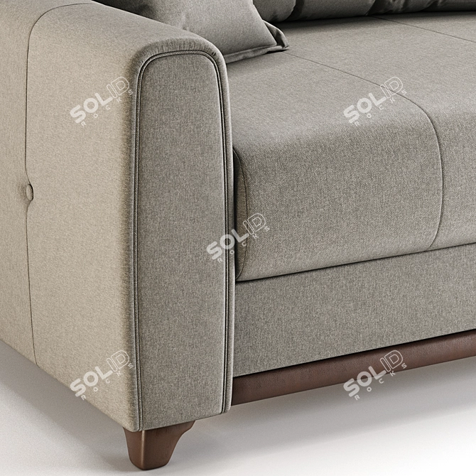 Elegant Comfort: Fabius Sofa 3D model image 3