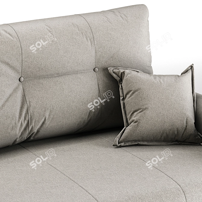 Elegant Comfort: Fabius Sofa 3D model image 4