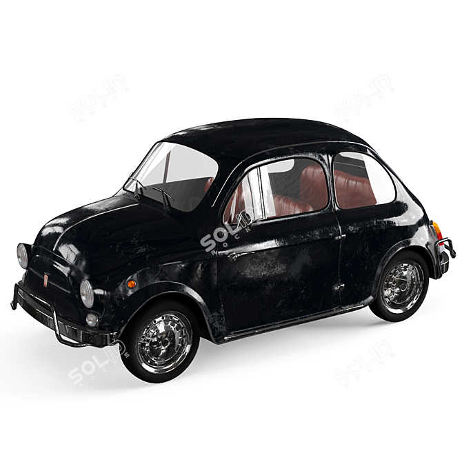 Vintage Fiat 500 Replica 3D model image 1