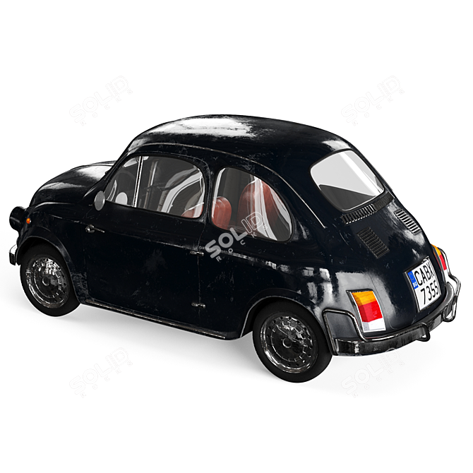 Vintage Fiat 500 Replica 3D model image 3