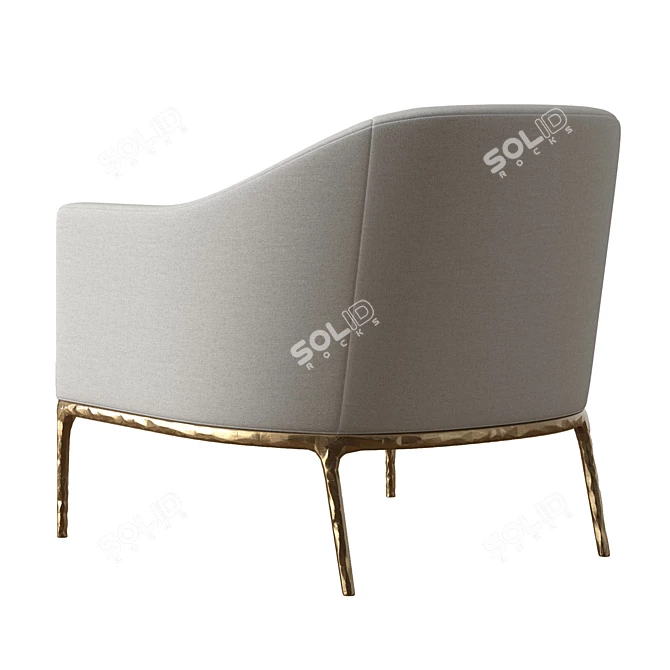 RH Thaddeus Barrelback Chair 3D model image 2