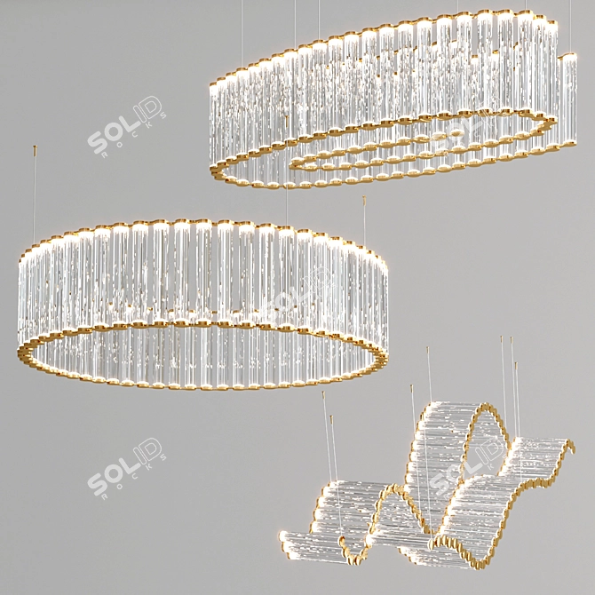 Viabizzuno Coppibartali: Versatile Aluminum Pendant Light 3D model image 1