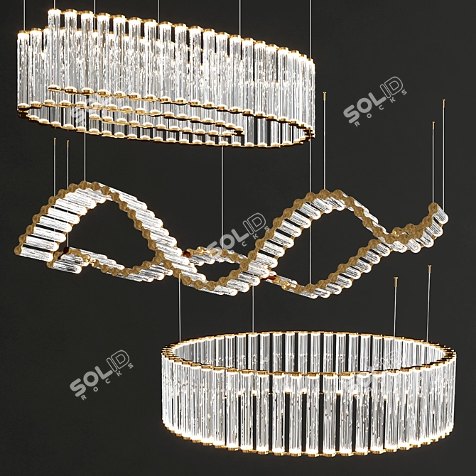 Viabizzuno Coppibartali: Versatile Aluminum Pendant Light 3D model image 2