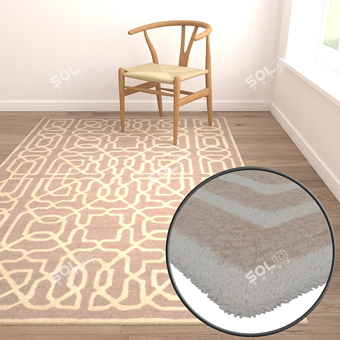 Versatile Carpet Set for Stunning Renderings 3D model image 5