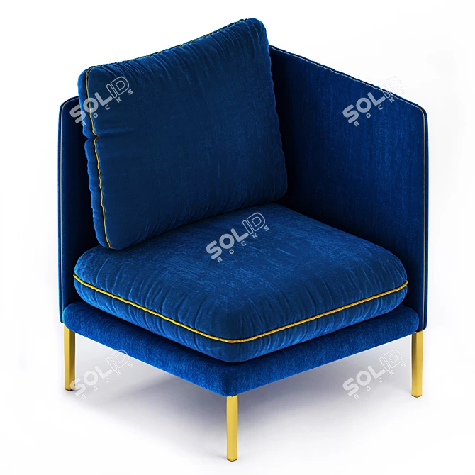 Elegance in Comfort: LA REDOUTE Armchair 3D model image 1