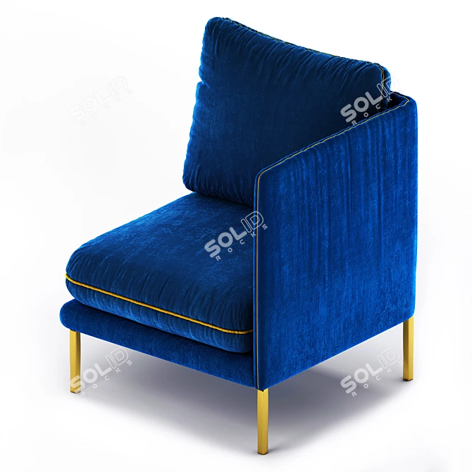 Elegance in Comfort: LA REDOUTE Armchair 3D model image 2