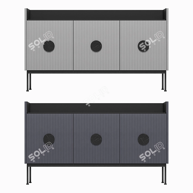 Title: UNO Sideboard: Stylish and Spacious 3D model image 2