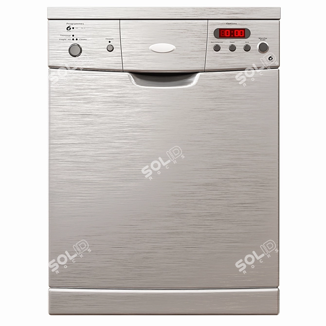 Efficient LG Dishwasher for Sparkling Clean Dishes 3D model image 1