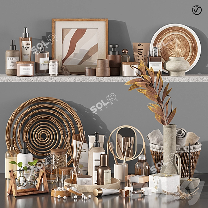 Vray Bathroom Accessories - Stylish, High-Quality 3D model image 1