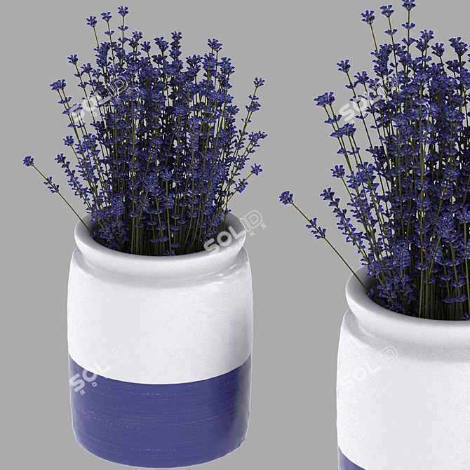 Elegant Ceramic Vase: GODTAGBAR 3D model image 3