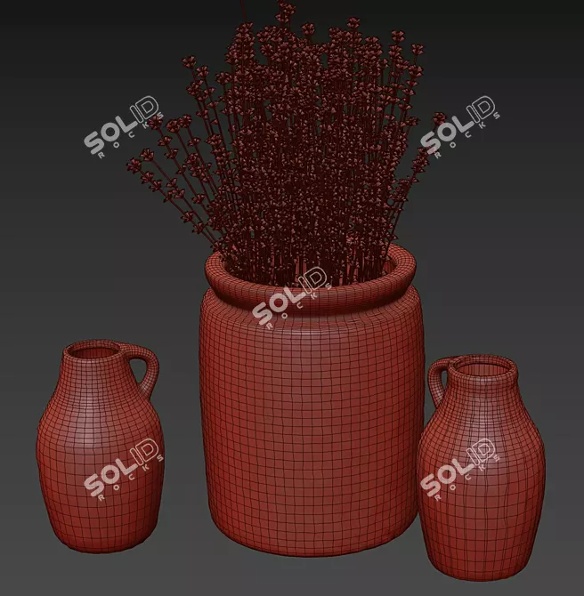 Elegant Ceramic Vase: GODTAGBAR 3D model image 4