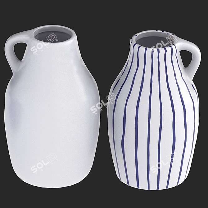 Elegant Ceramic Vase: GODTAGBAR 3D model image 5