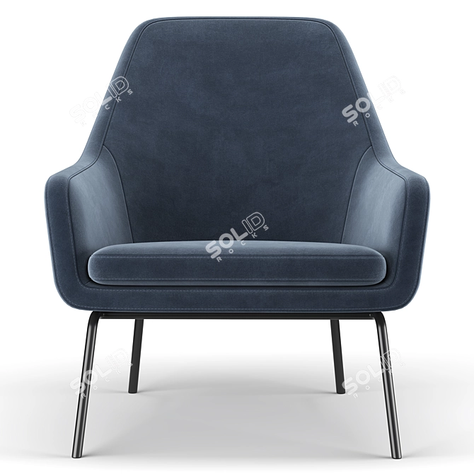 MoDRN Coastal Accent Chair 3D model image 3