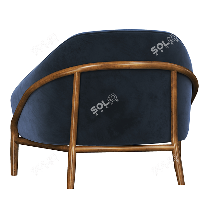 Elegant Adele Armchair: Stylish Comfort at Its Finest 3D model image 4
