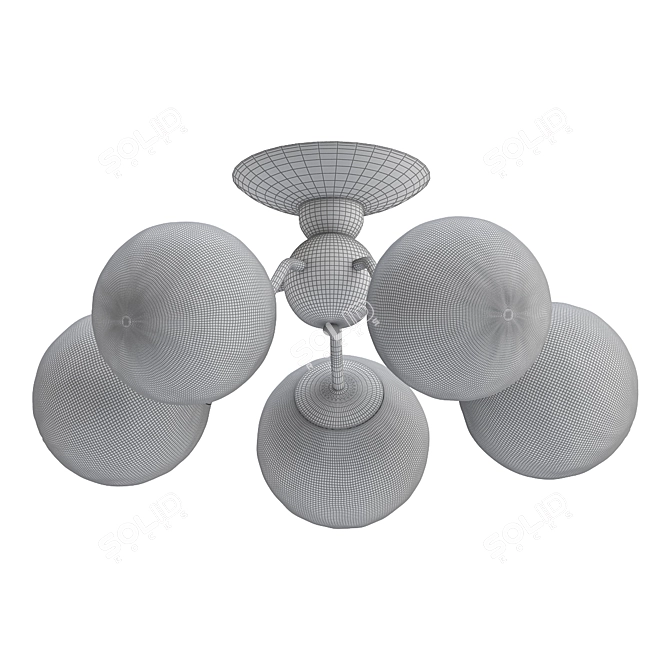 Lumion Palla 3060: Stunning Ceiling Chandelier 3D model image 2