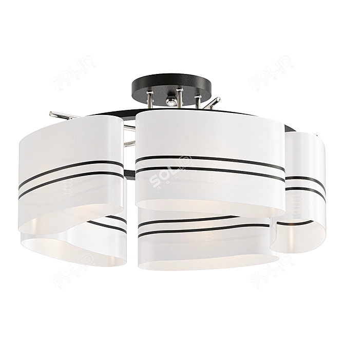 Glamourous Ivara Ceiling Chandelier 3D model image 1