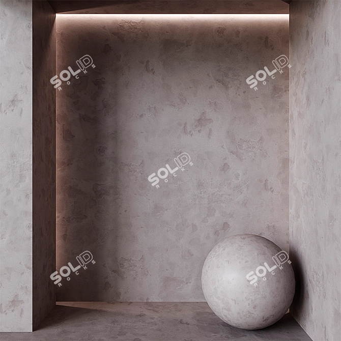 Spherical Plaster Texture Pack 3D model image 1