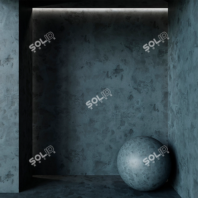 Spherical Plaster Texture Pack 3D model image 2