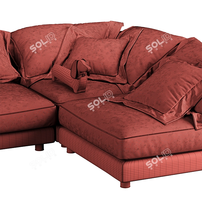 BELMONT S TurboSmooth Sofa 3D model image 5
