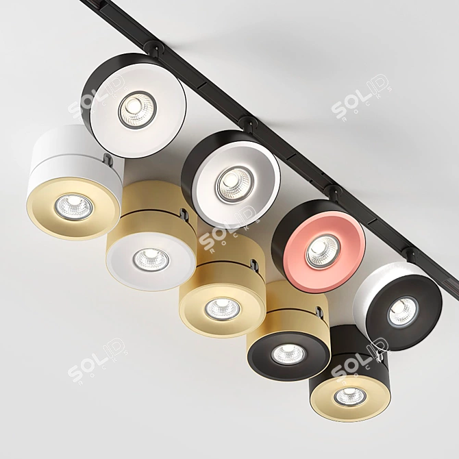 Modern LED Lighting Solution: AQForm Qrled Collection 3D model image 4