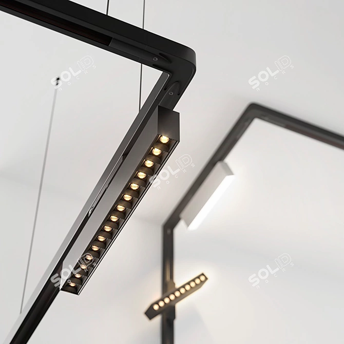 AQForm Rafter Track Lights 3D model image 4