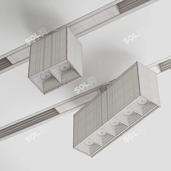 AQForm Rafter Track Lights 3D model image 5