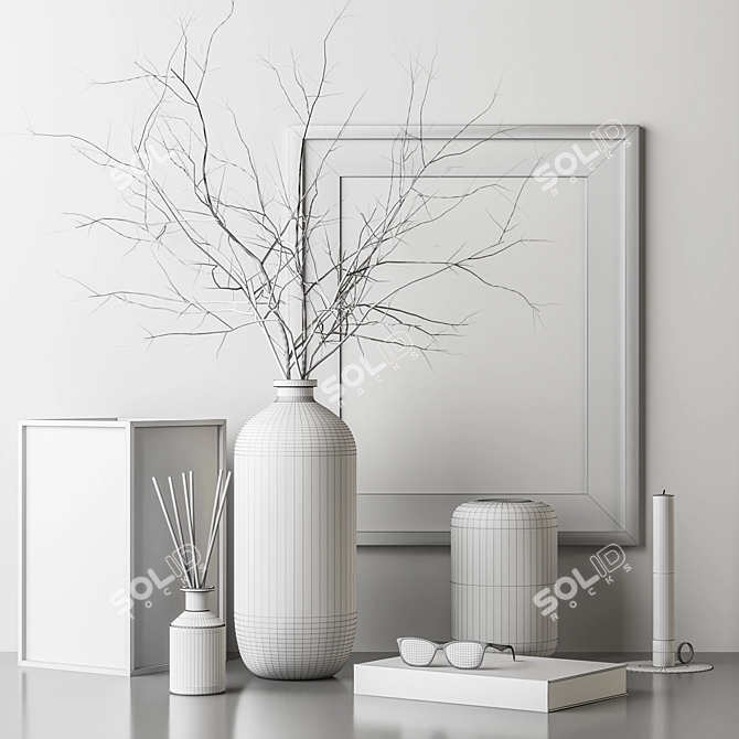 Elegant Décor Set: Enhance Any Interior 3D model image 5