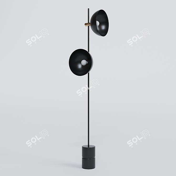 Elegant ZENA Floor Lamp: Modern Design 3D model image 2