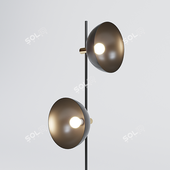 Elegant ZENA Floor Lamp: Modern Design 3D model image 4