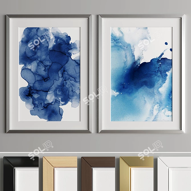 Modern Art Frame - A43 3D model image 4