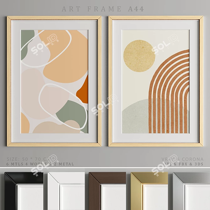 Elegant Art Frame - A Perfect Addition! 3D model image 1