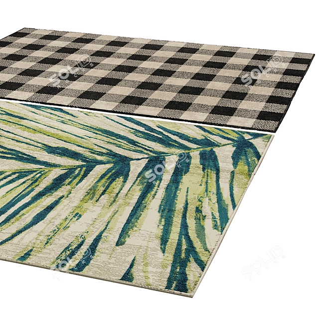 Polys: 3 888, Vets: 4 004 - Durable Rug for Any Space 3D model image 2