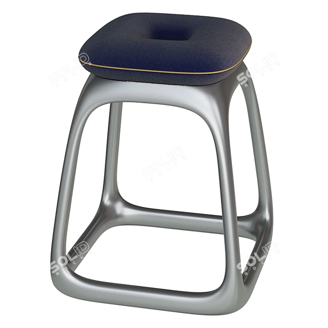 Elegant Modern Stool 3D model image 1