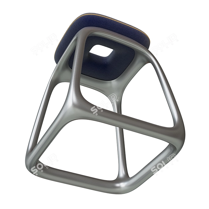 Elegant Modern Stool 3D model image 3