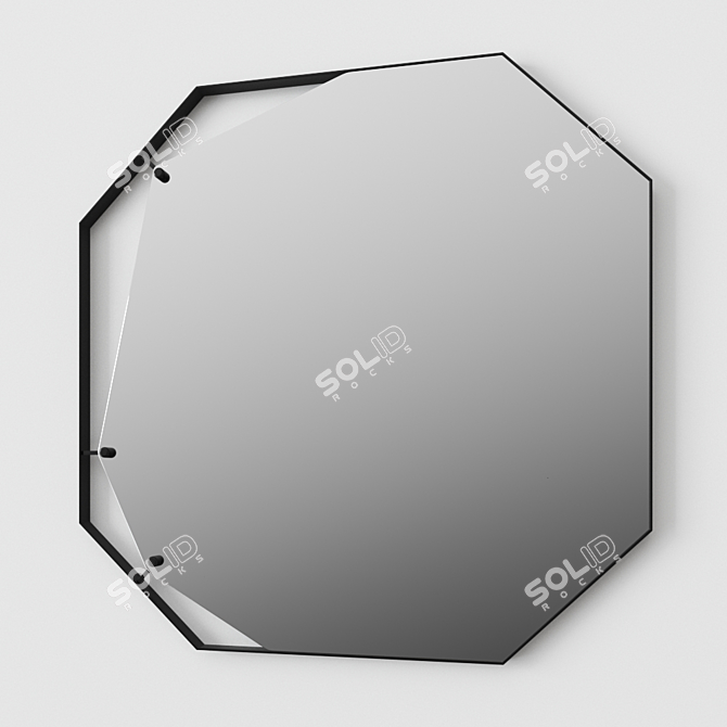 Sleek Pinch Mirror: A Design Marvel from Fiam Italia 3D model image 2