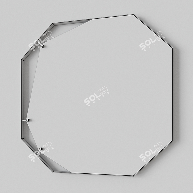 Sleek Pinch Mirror: A Design Marvel from Fiam Italia 3D model image 3