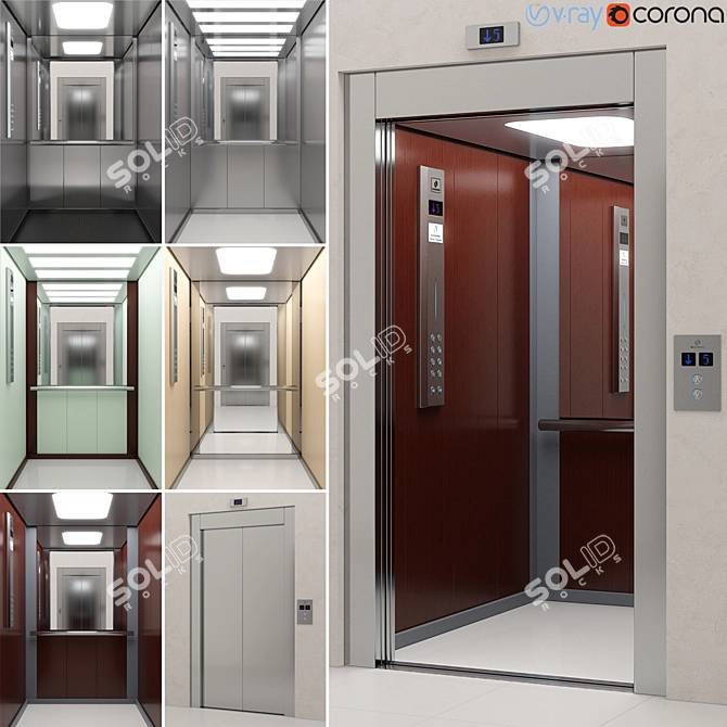 Kleemann Modern Life Elevator: Elevate Your Space 3D model image 1