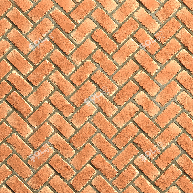 4 Pattern Brick Tiles - PBR Materials 3D model image 2