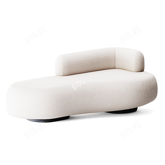 Greenapple Twins: Sleek and Stylish Sofa 3D model image 2