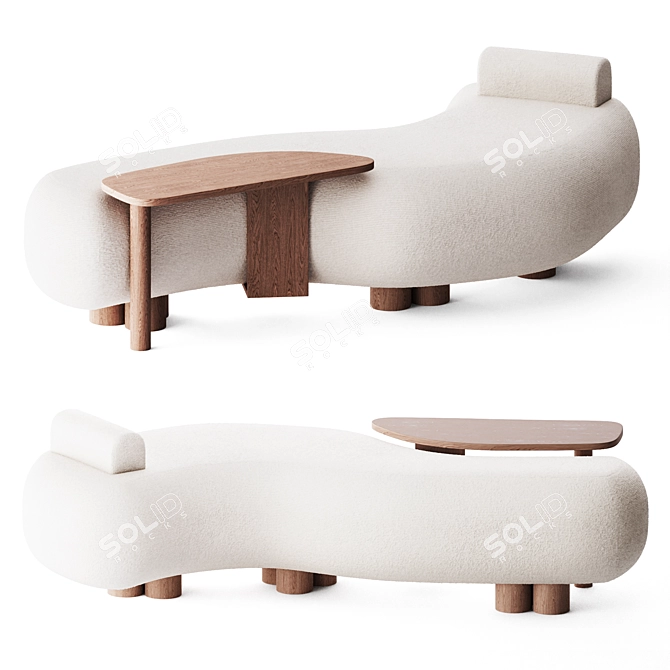 Modern Elegance. Minho Sofa 3D model image 1