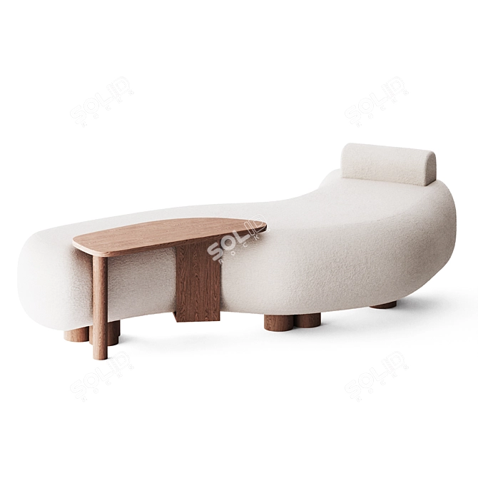 Modern Elegance. Minho Sofa 3D model image 2