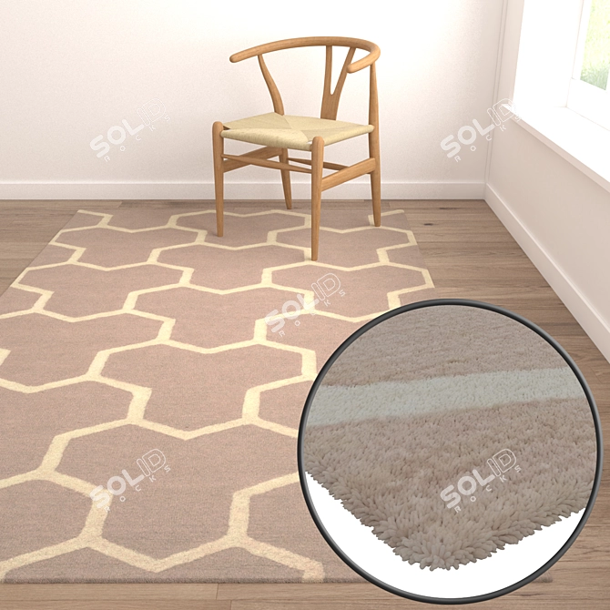 Luxury Carpet Set | High-Quality Textures 3D model image 5