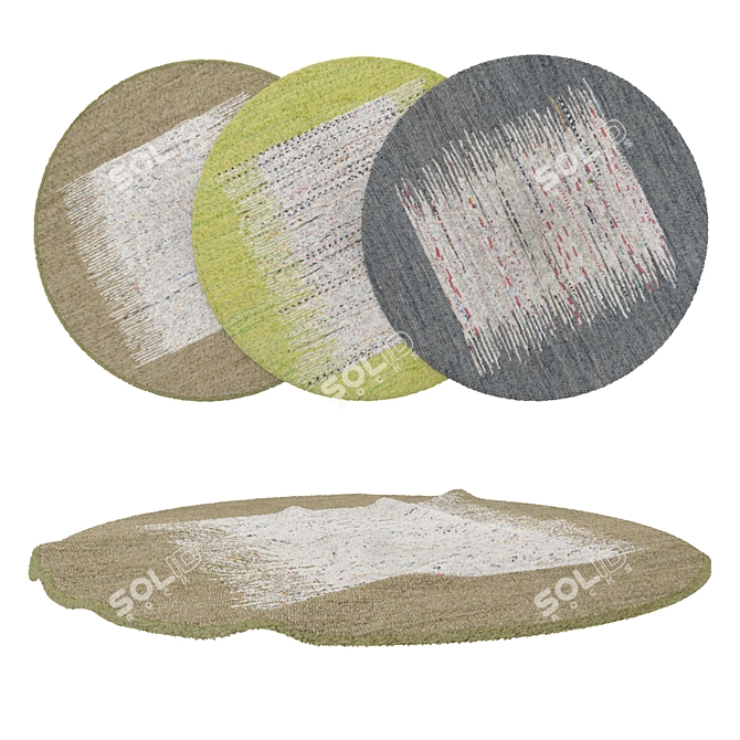 Round Rugs Set of 6 3D model image 1