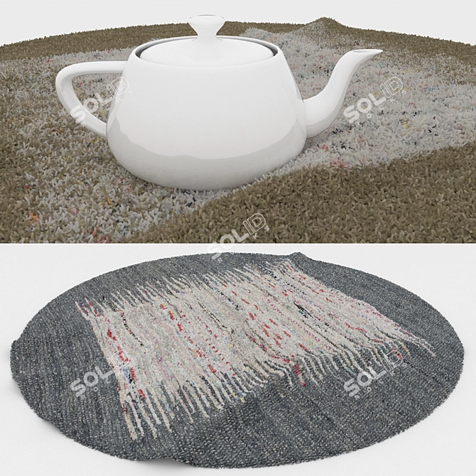 Round Rugs Set of 6 3D model image 3