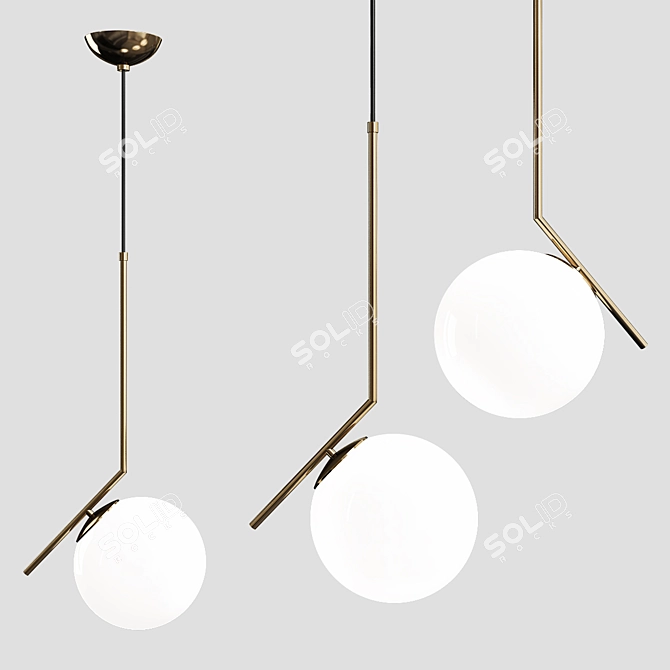 FLOS IC Lights Pendant Lamps 3D model image 1